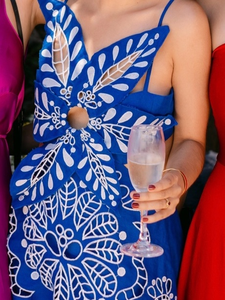 Vestido Blue Flower Richelieu Euroflax Premium Linen Farm Rio 3