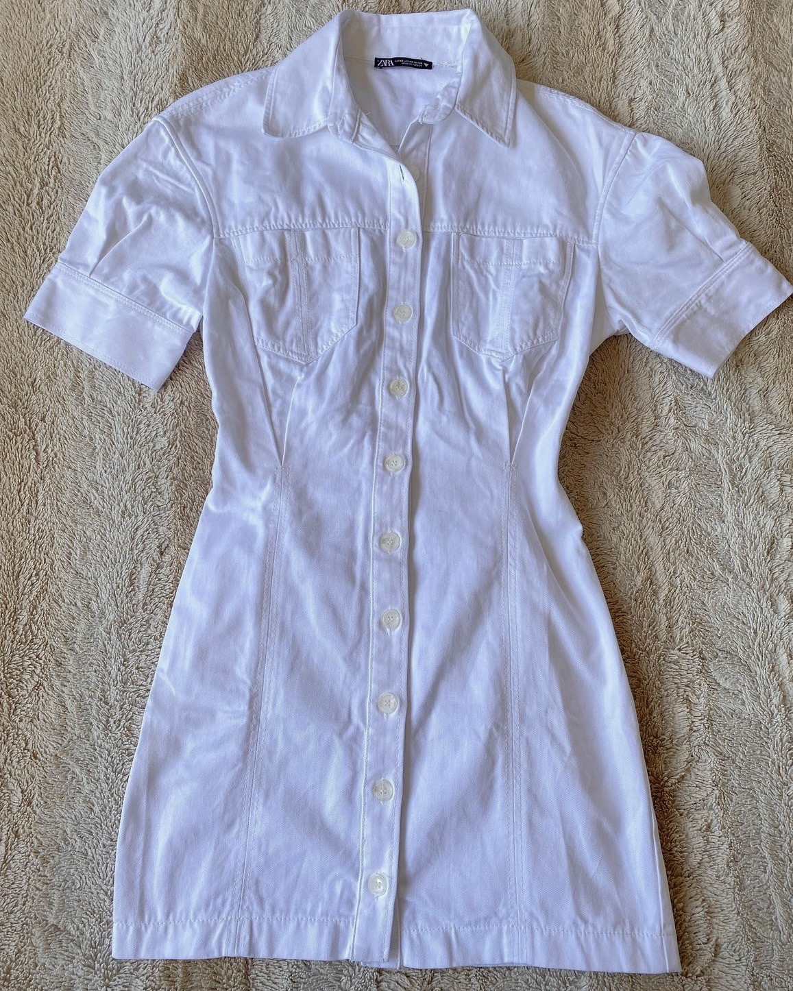 Vestido blanco denim  5