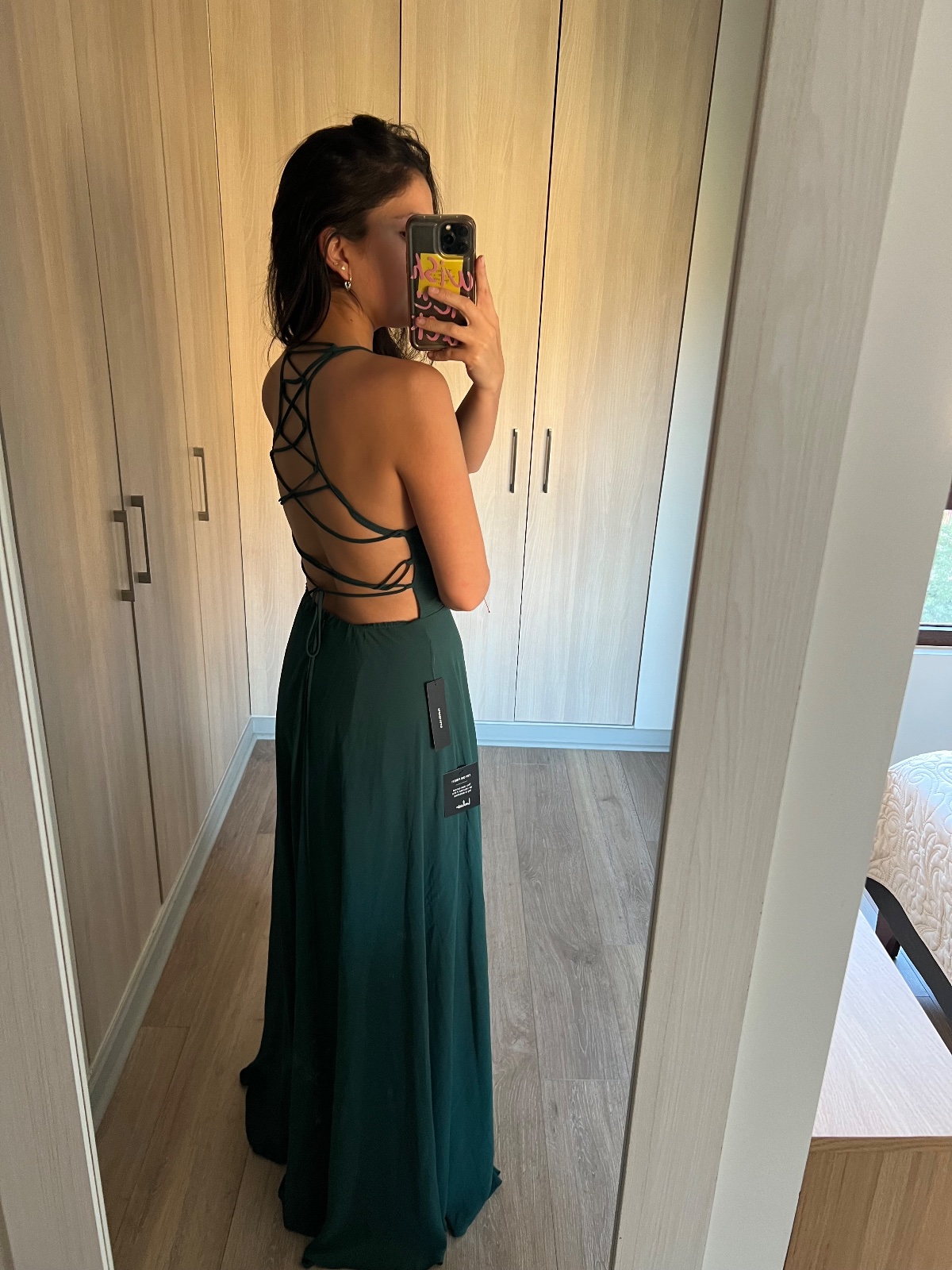 Vestido largo verde