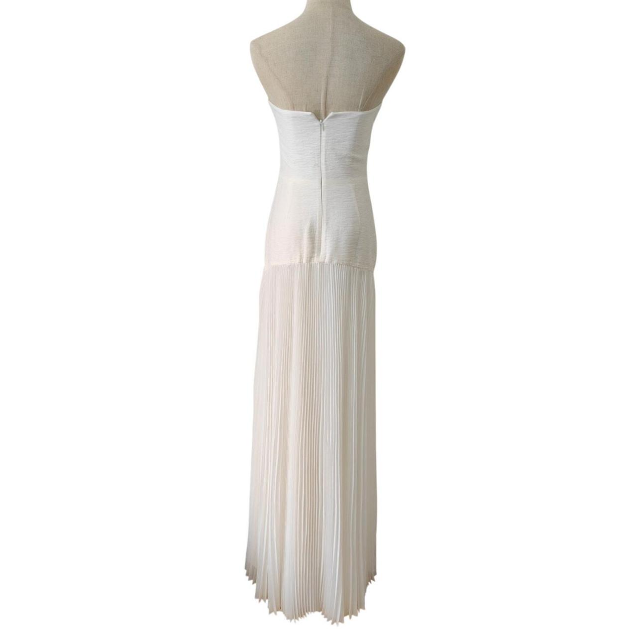 Vestido strapless blanco 4