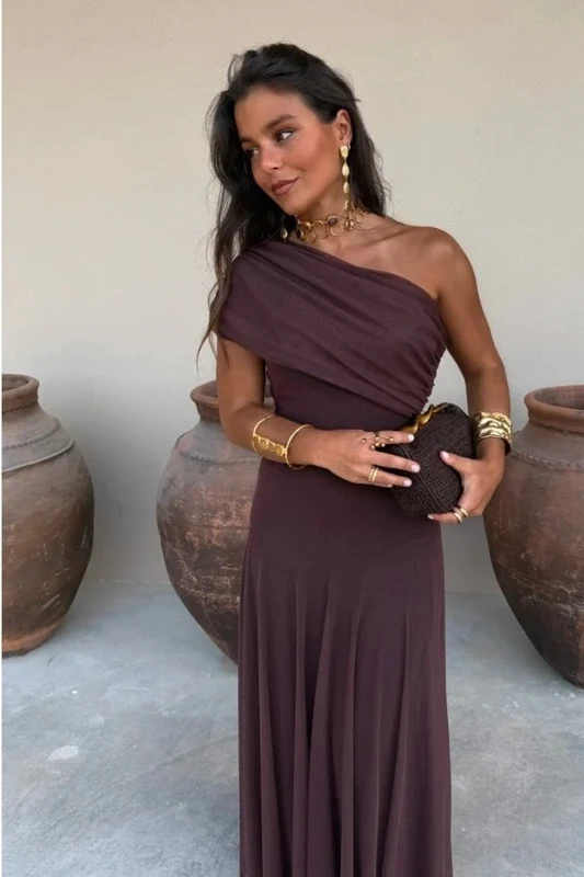 Toledo Dress in Brown Marti Collection talla S