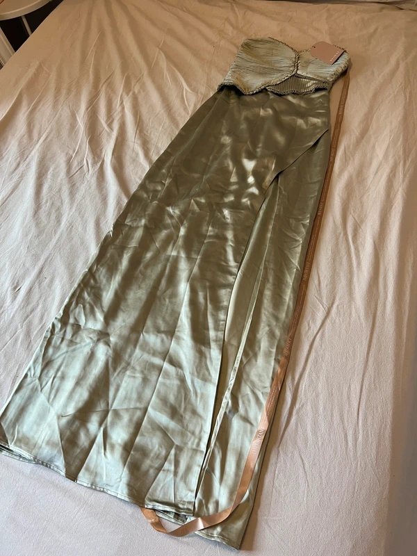 Vestido verde aguamarina