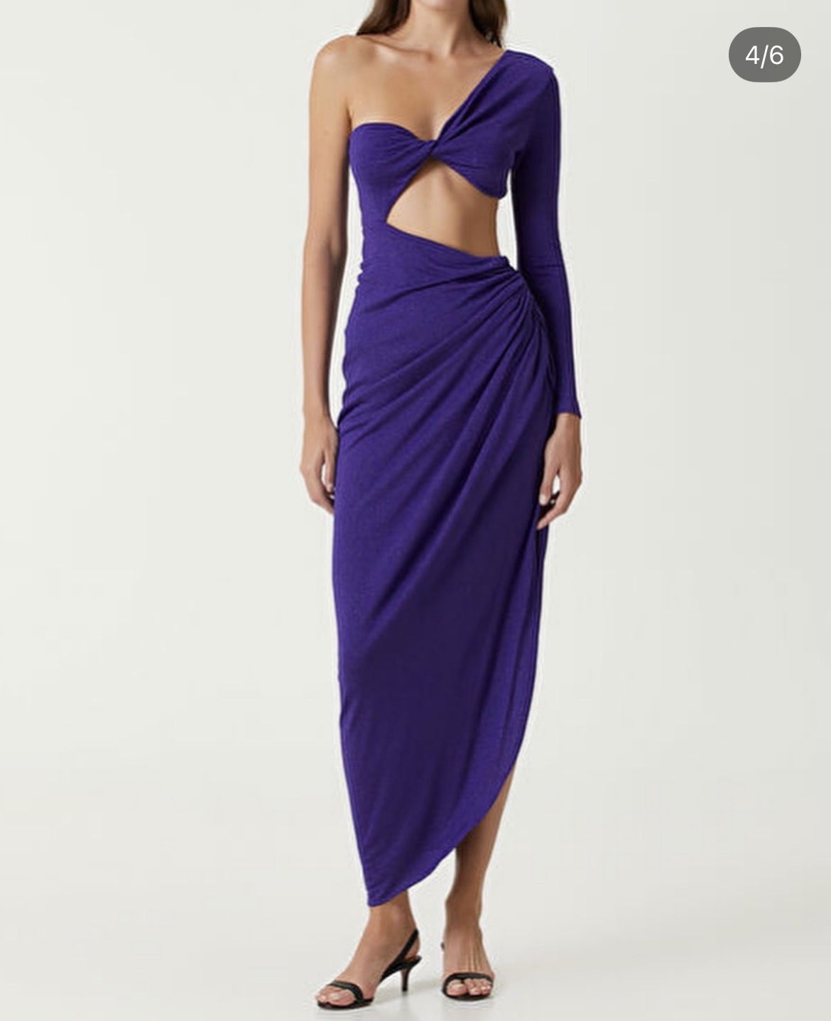 Vestido asimétrico morado