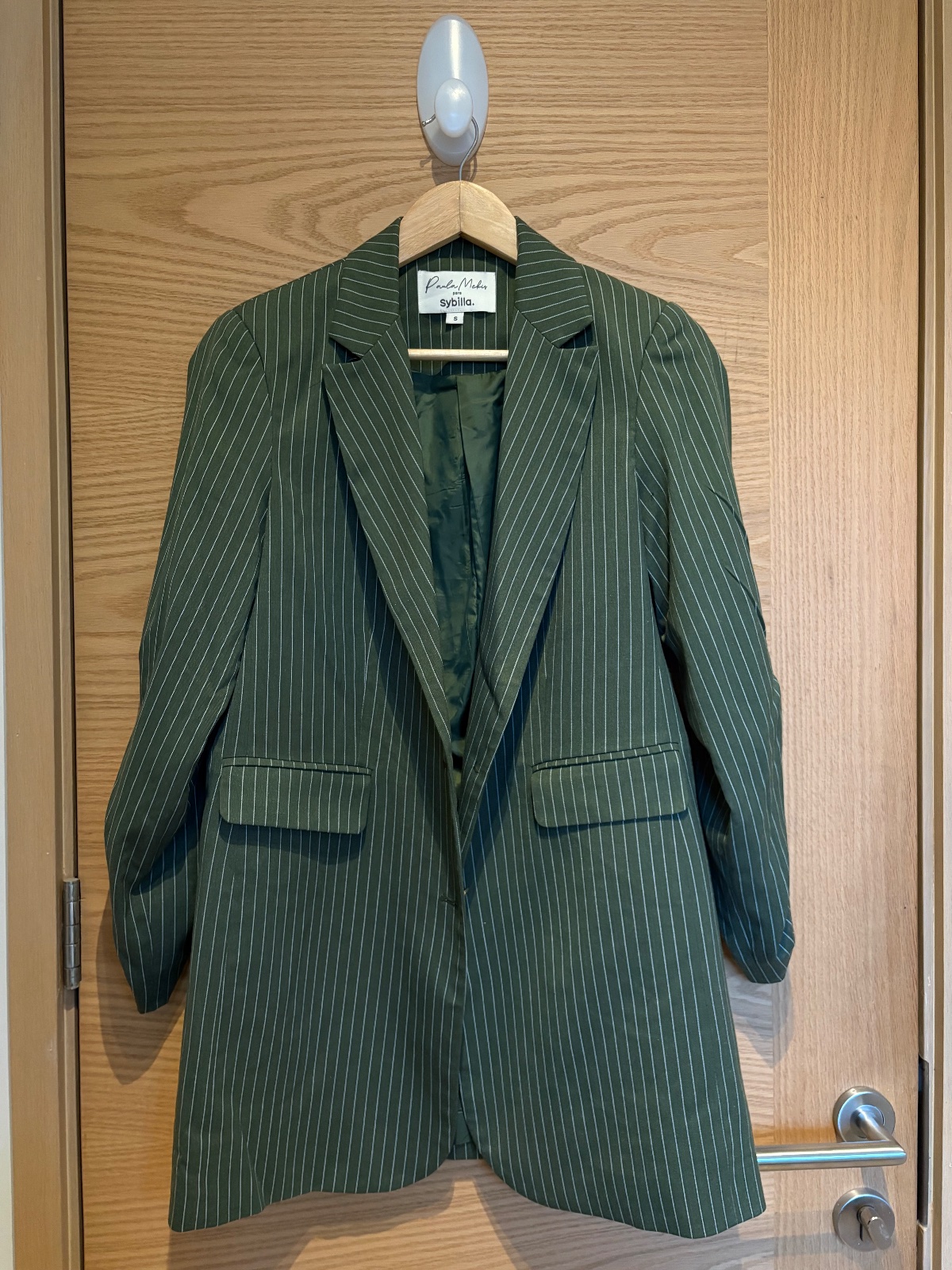 Blazer verde con rayas