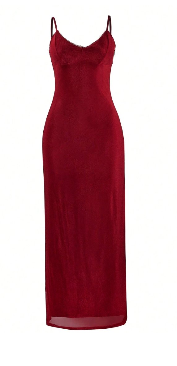 Vestido de encaje y malla ajustado elegante