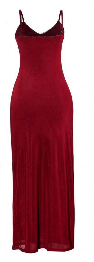 Vestido de encaje y malla ajustado elegante 4