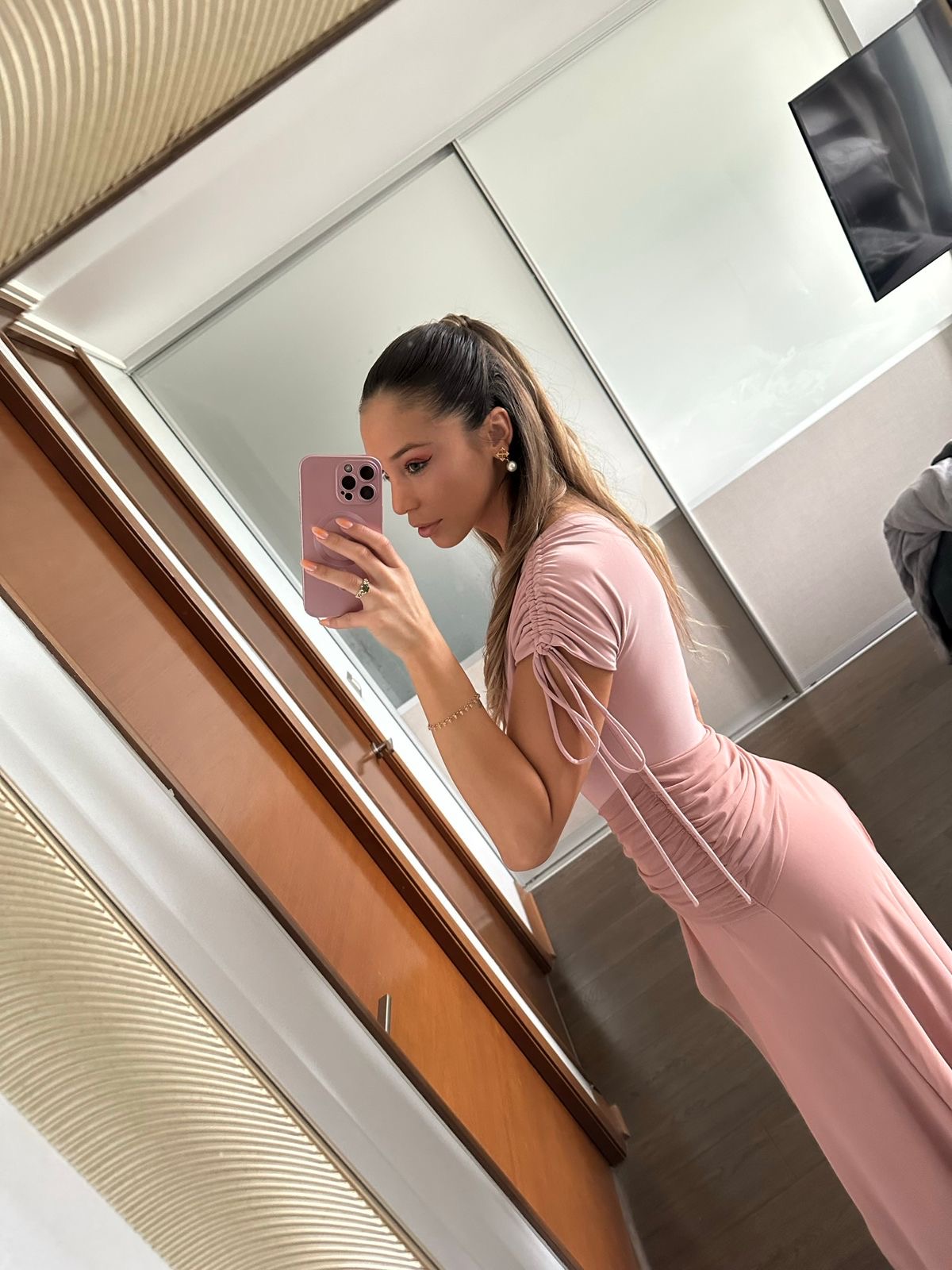 Vestido Rosa Pastel