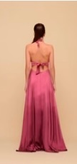 Vestido seda largo