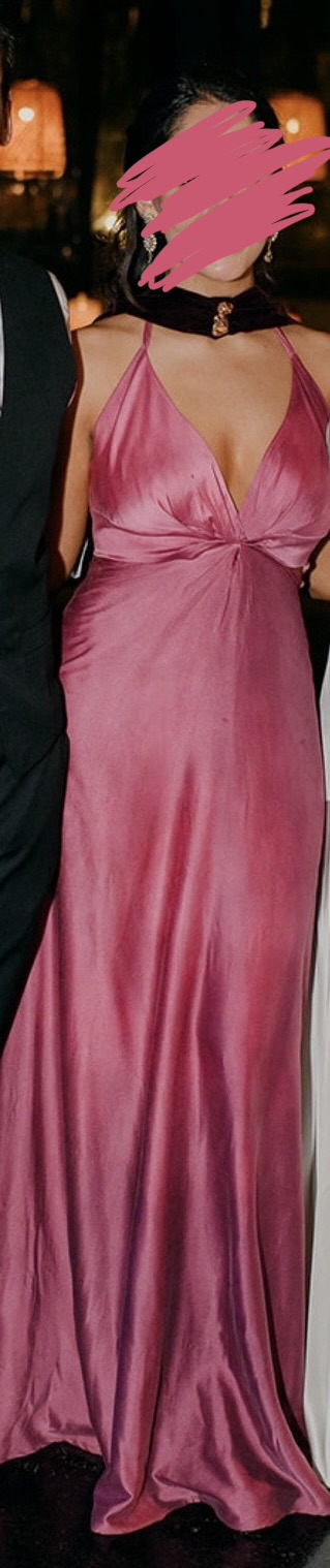 Vestido seda largo  3