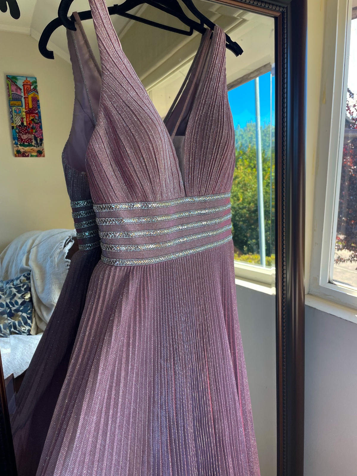 Vestido de gala dusty rose. 3