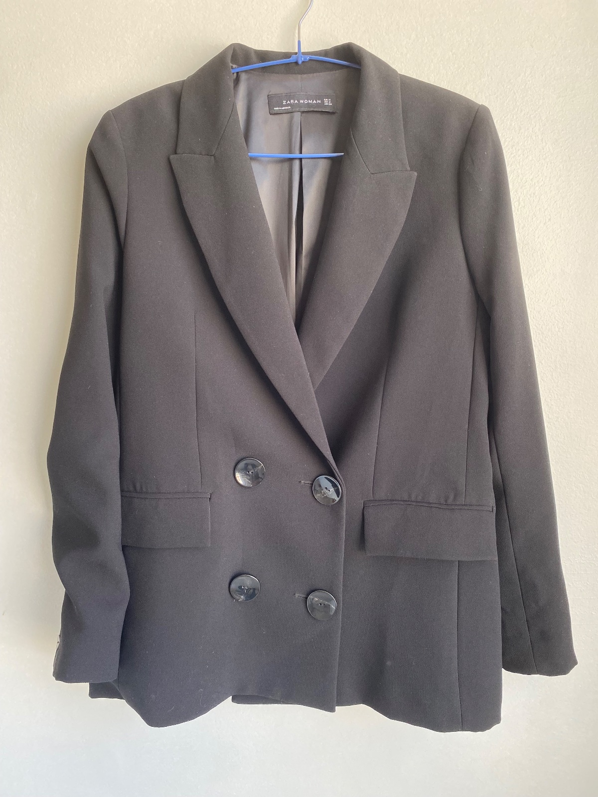 Blazer negro Zara Woman – Talla M 🖤