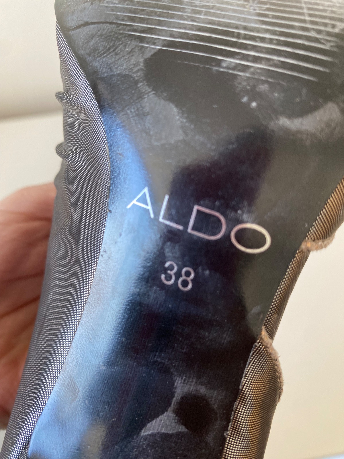 Zapatos ALDO metalizados taco alto – Talla 38 ✨ 4