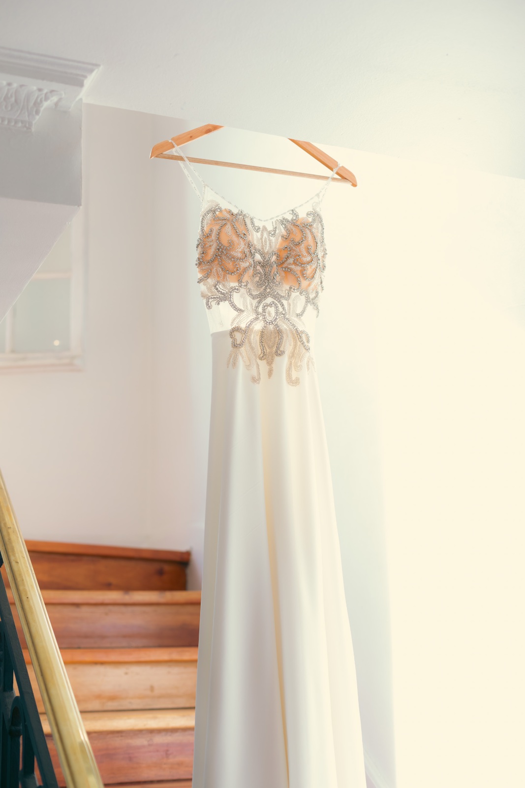 Vestido de novia encaje y pedrería
