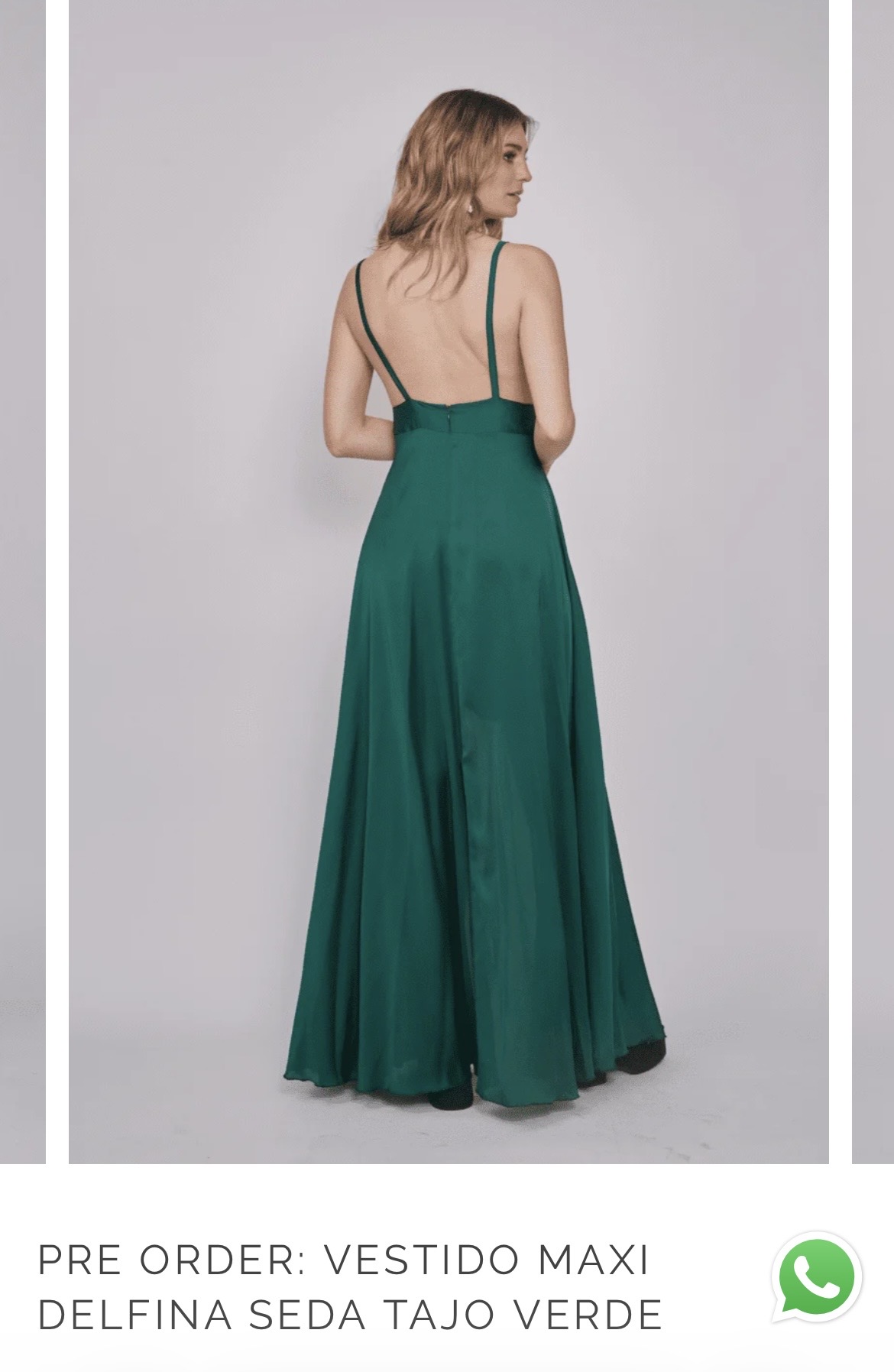 Vestido Seda (Marca: Minisima)