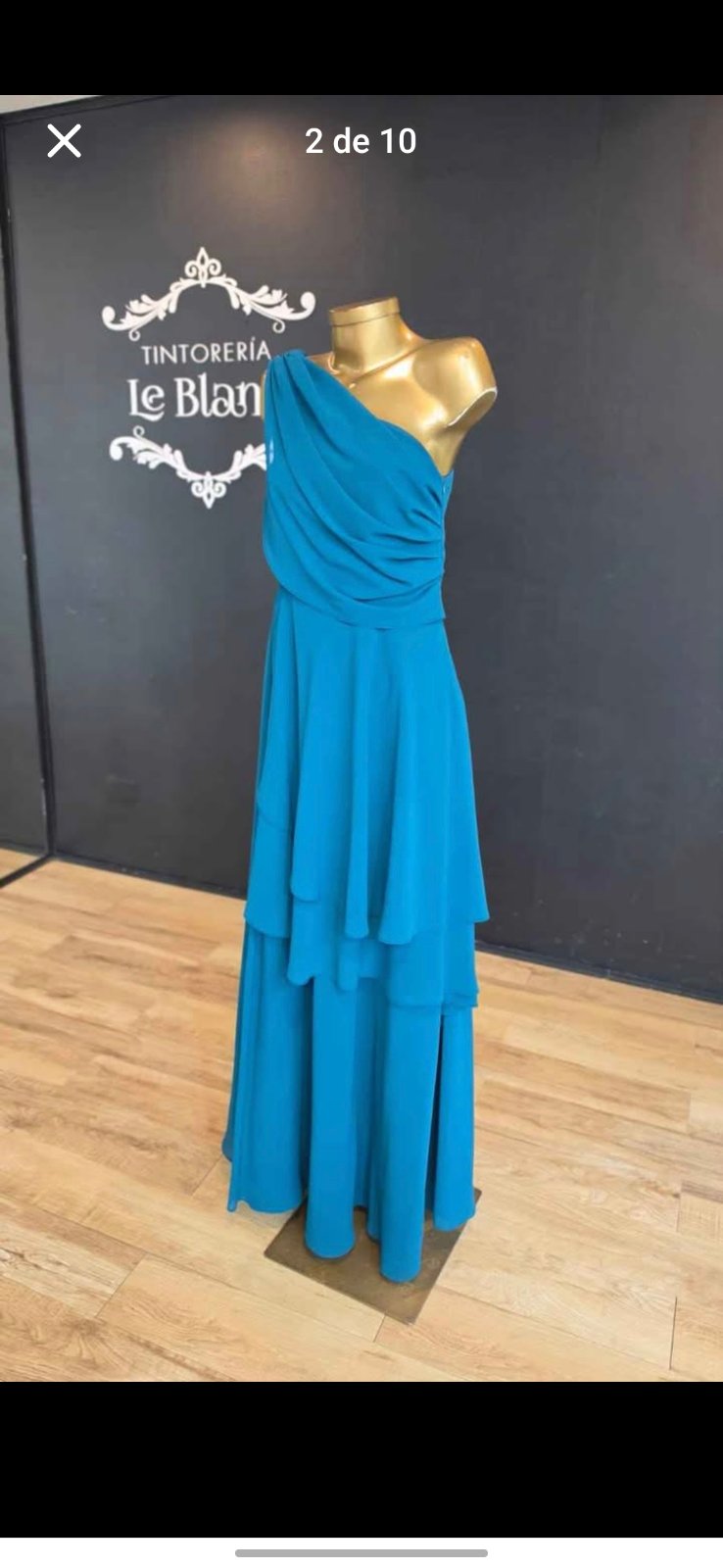 VESTIDO FORMAL SEDA Y GASA  3