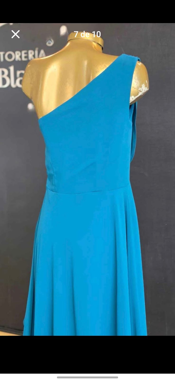 VESTIDO FORMAL SEDA Y GASA  4