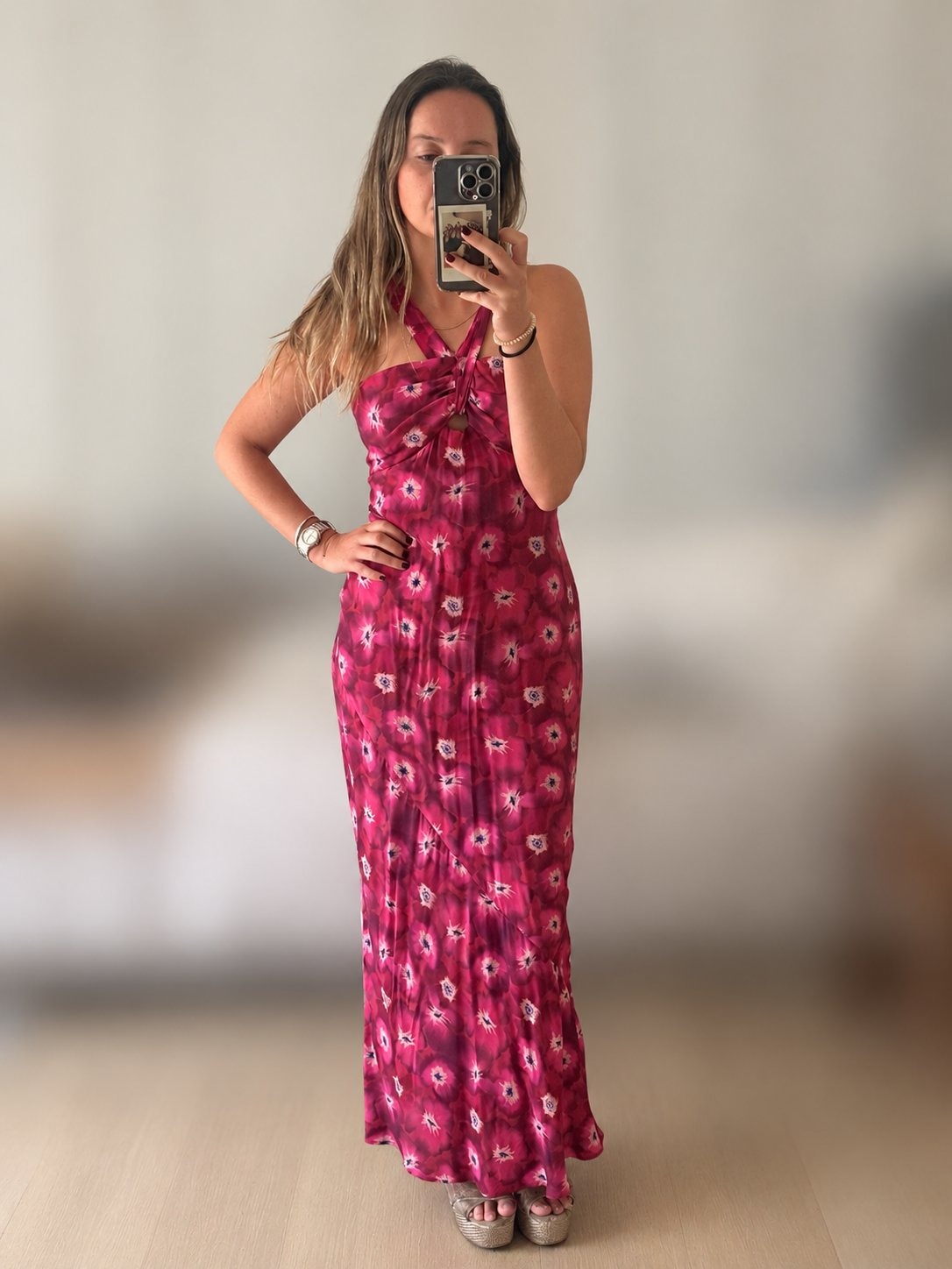 Vestido Flores Rosado Lady Pipa 3