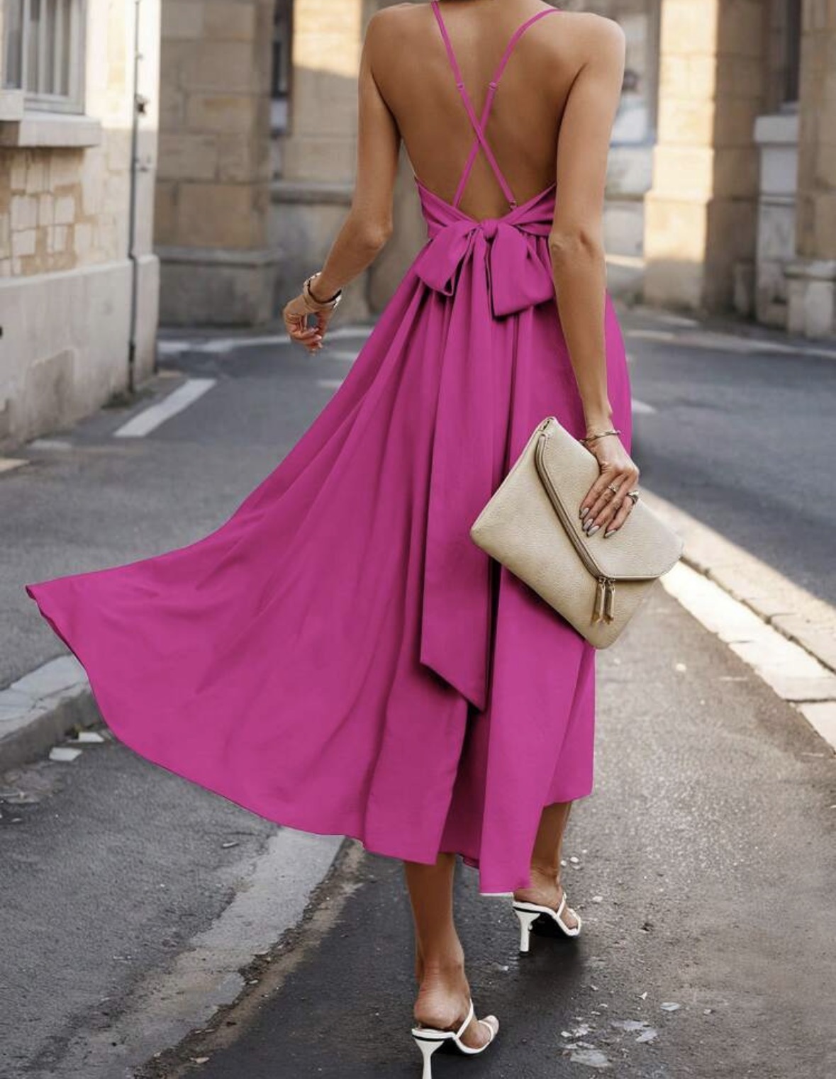 Vestido fucsia